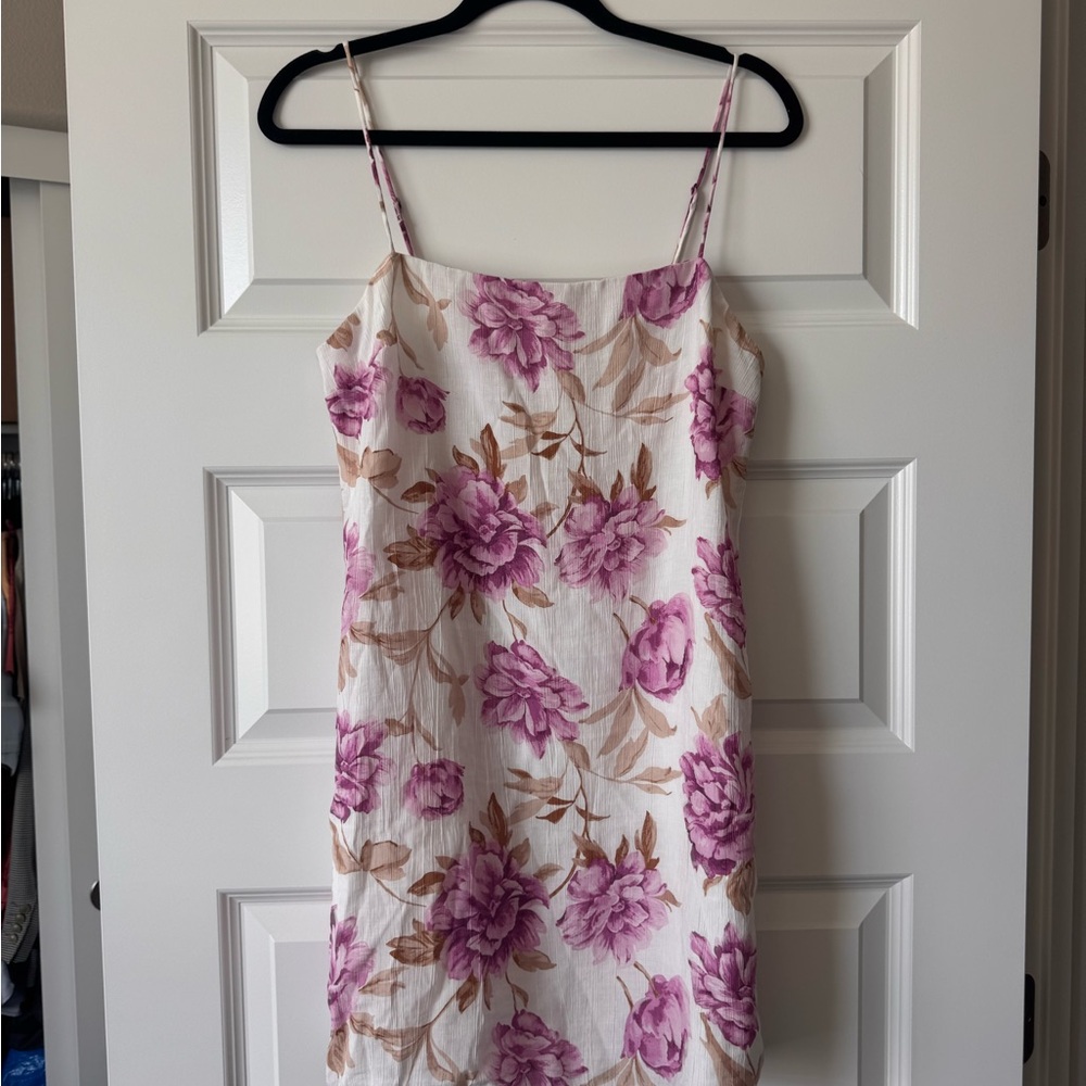 Abercrombie & Fitch Floral Mini Dress - Purple and Brown